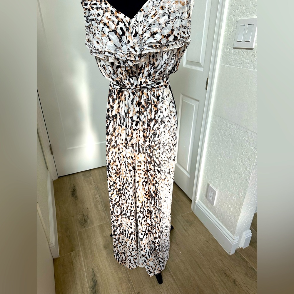 Bebe animal print romper